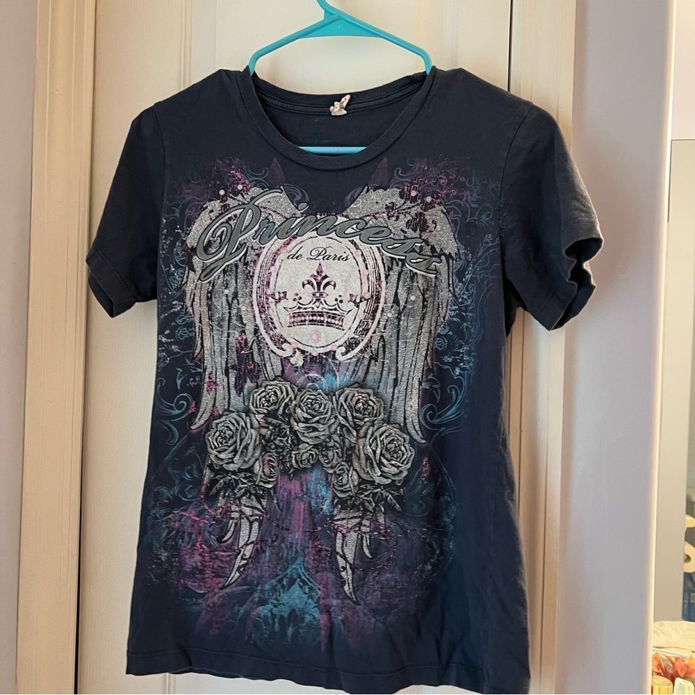 Juniors Large Graphic Tee “Princess de Paris”